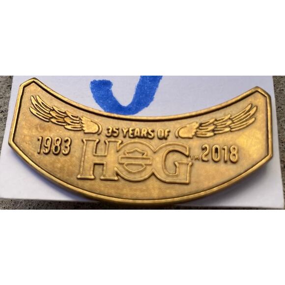35 Year Anniversary Harley Davidson Hog Lapel Pin 2018 - Picture 1 of 10
